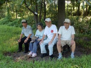 散歩途中の一休み