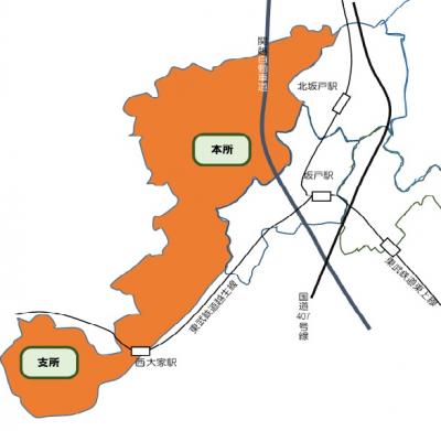 西部地域包括支援センターの地図