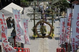 勝呂神社茅の輪くぐり