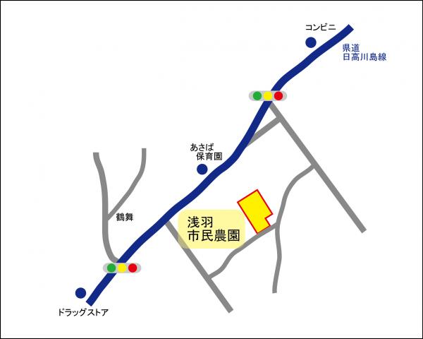 浅羽市民農園案内図