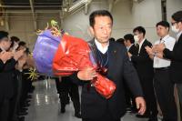 市長初登庁