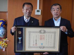 元坂戸・鶴ヶ島消防組合消防指令長　危険業務従事者叙勲受賞報告