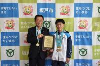 第46回全国JOCジュニアオリンピックカップ春季水泳競技大会出場者表敬訪問