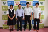 坂戸西高等学校表敬訪問