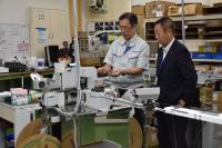市長企業訪問　株式会社オークウェーブ