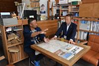市長企業訪問　株式会社木下材木店