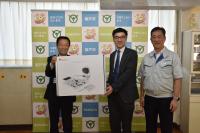 株式会社オークウェーブ様からのＡＩ囲碁ロボットの寄附