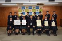 山村国際高等学校表敬訪問　各部大会結果報告