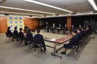 山村国際高等学校表敬訪問　各部大会結果報告