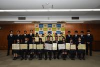 山村国際高等学校表敬訪問　各部大会結果報告