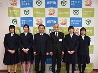 坂戸高等学校表敬訪問　各部大会結果報告