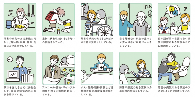 ヤングケアラーイラスト