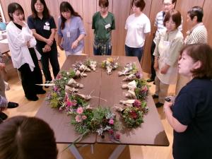 作成した花束の撮影会