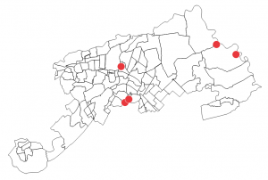 白いチョウのマップ