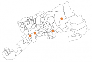 キツネノカミソリのマップ