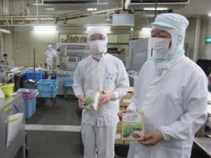 市長企業訪問　平和食品工業株式会社　坂戸工場