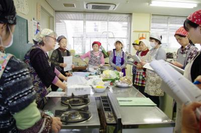 クリスマスを楽しむ料理教室の写真