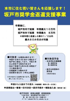 坂戸市奨学金返還支援事業